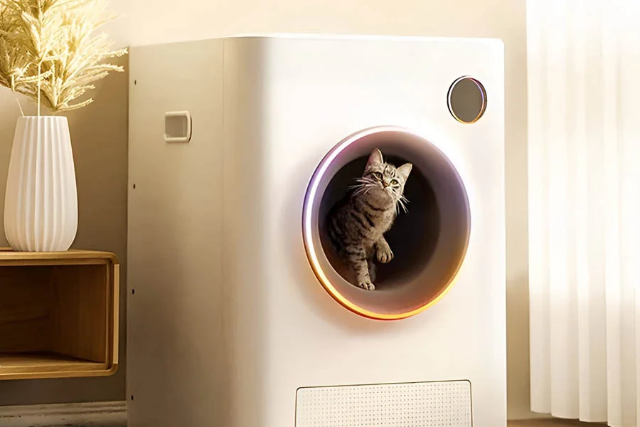 automatic self cleaning kitty litter box