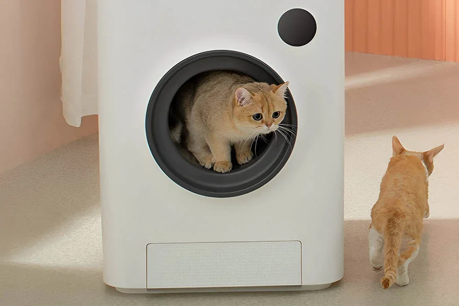 automatic self cleaning kitty litter box