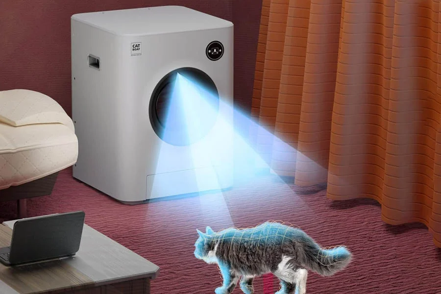 automatic self cleaning kitty litter box