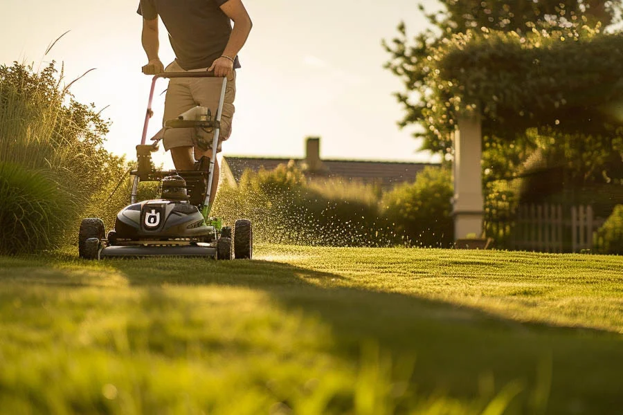 small battery operated lawn mowers