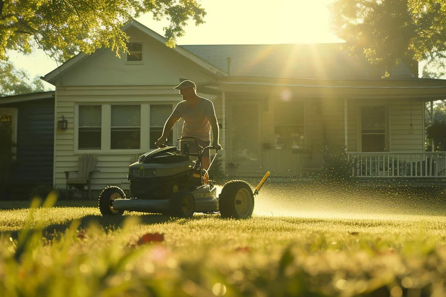 lawn mower self propelled electric