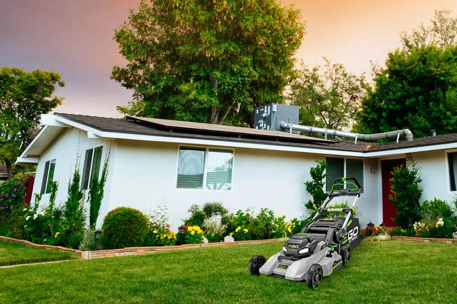 self propelled electric lawnmower