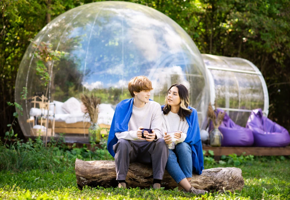 innovative transparent bubble tents