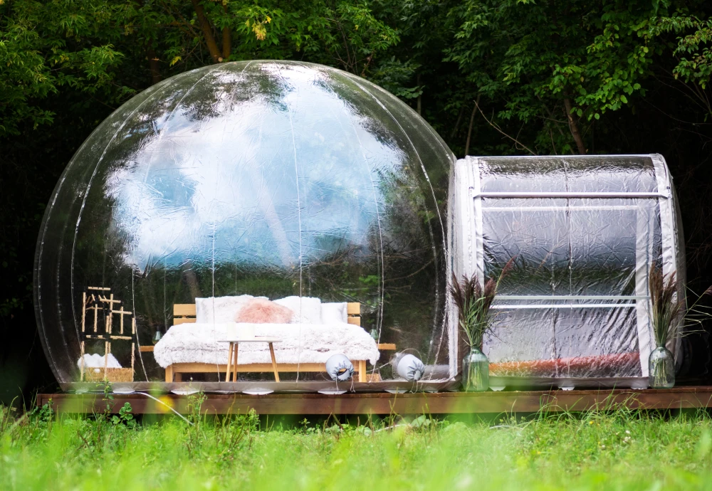 innovative transparent bubble tents