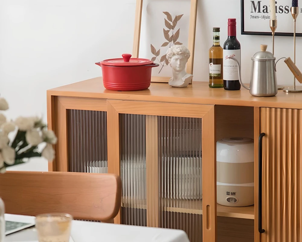 sideboard cabinet with glass doors