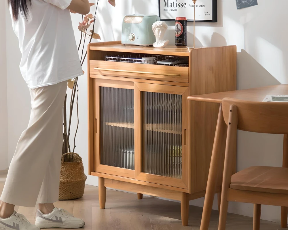 sideboard cabinet with glass doors