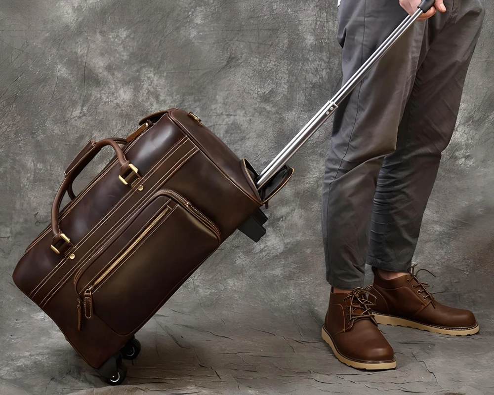 best leather carry on